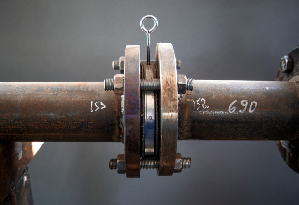 photo of the flange connection