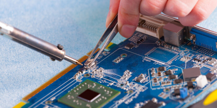 Use of a soldering iron at home